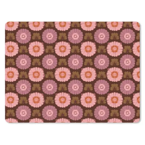Retro - Madelief - Roze muismat rubber klein 262 -3d