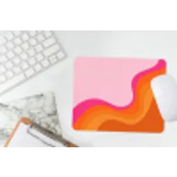 Retro - Waves - Kleurrijk muismat rubber klein -witbureau