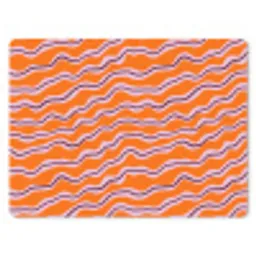 Retro - Golvend - Oranje muismat rubber klein 262 -3d