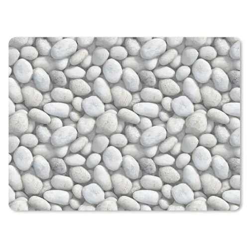 Steentjes - Grijs - Ovaal muismat rubber klein 262 -3d