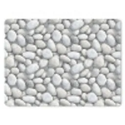 Steentjes - Grijs - Ovaal muismat rubber klein 262 -3d