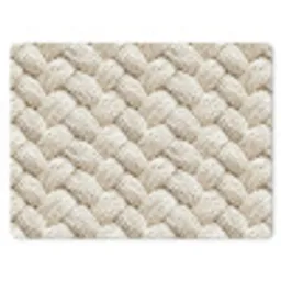 Touw - Gebreid - Beige muismat rubber klein 262 -3d