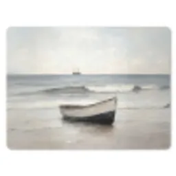 Roeiboot - Zee - Horizon muismat rubber klein -3d