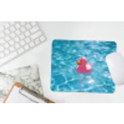 Badeend - Dobberend - Roze muismat rubber klein -witbureau