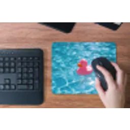 Badeend - Dobberend - Roze muismat rubber klein -toetsenbord