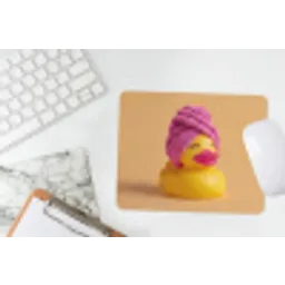 Badeend - Handdoek - Kleurrijk muismat rubber klein -witbureau