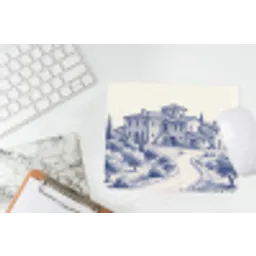 Rustiek - Landgoed - Blauw muismat rubber klein -witbureau