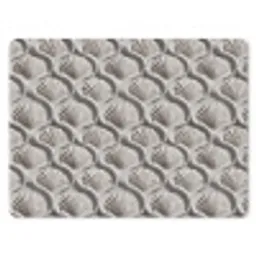 Zand - Schelpenvorm - Grijs muismat rubber klein 262 -3d