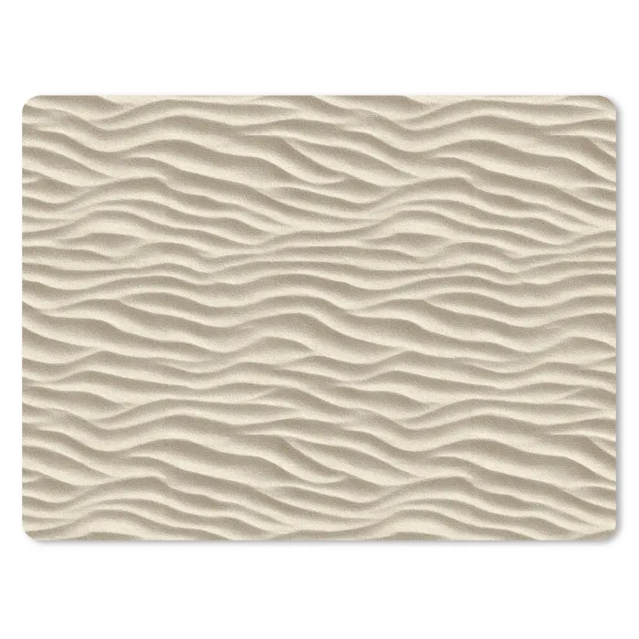 Zand - Golven - Beige muismat rubber klein 262 -3d