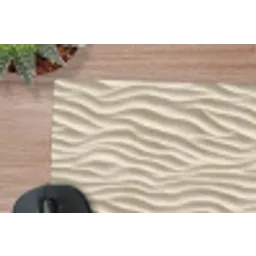 Zand - Golven - Beige muismat rubber klein 262 -closeup
