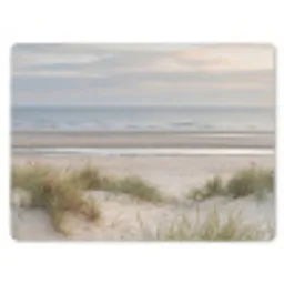 Zandstrand - Bewolkt - Duinen muismat rubber klein -3d