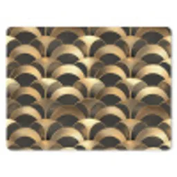 Schubben - Structuur - Goud muismat rubber klein 262 -3d