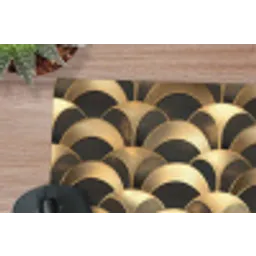 Schubben - Structuur - Goud muismat rubber klein 262 -closeup