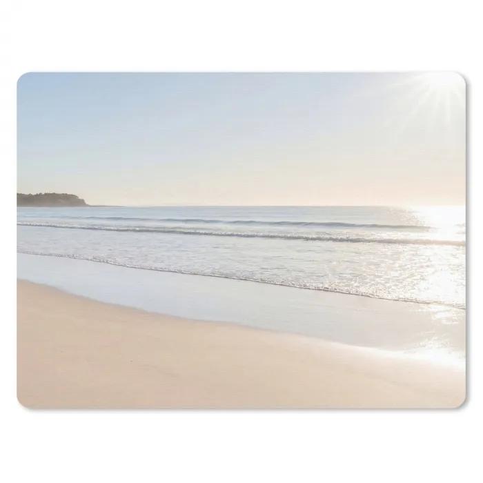 Zee - Zon - Zand muismat rubber klein -3d
