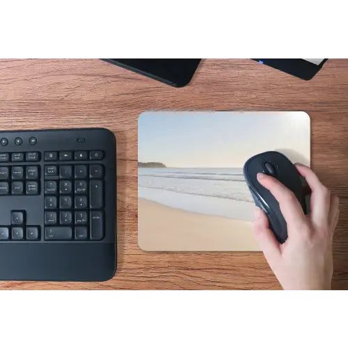 Zee - Zon - Zand muismat rubber klein -toetsenbord