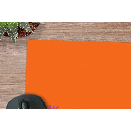 See te good - Paars - Oranje muismat rubber klein -closeup