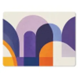 Vormen - Abstract - Grafisch - Oranje muismat rubber klein -3d