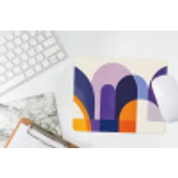 Vormen - Abstract - Grafisch - Oranje muismat rubber klein -witbureau
