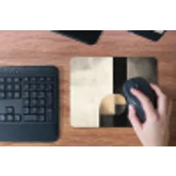 Vormen - Modern - Zwart muismat rubber klein -toetsenbord