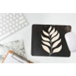 Blad - Wit - Minimalistisch muismat rubber klein -witbureau