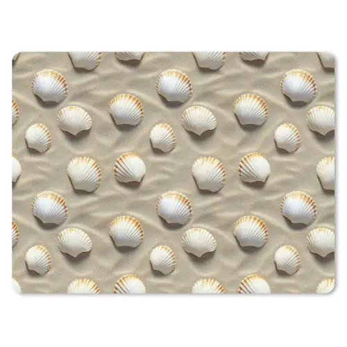 Schelpen - Zand - Maritiem muismat rubber klein 262 -3d