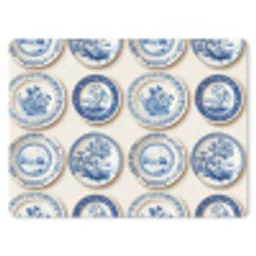 Borden - Bomen - Planten - Blauw muismat rubber klein 262 -3d