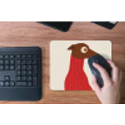 Silhouet - Hond - Trui - Rood muismat rubber klein -toetsenbord
