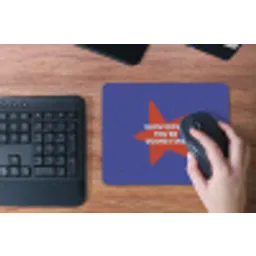 Slow down you're doing fine - Ster - Blauw muismat rubber klein -toetsenbord