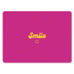Smile - Stippen - Roze muismat rubber klein -3d