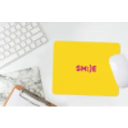 Smile - Roze - Geel muismat rubber klein -witbureau