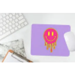 Smiley - Drip - Neon muismat rubber klein -witbureau