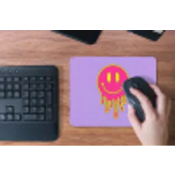 Smiley - Drip - Neon muismat rubber klein -toetsenbord