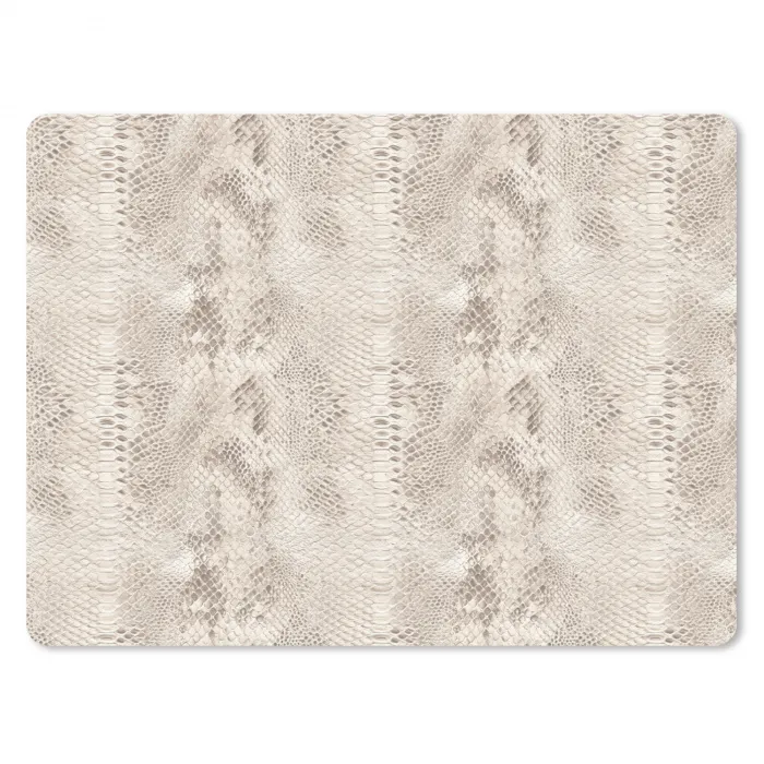 Slang - Patroon - Beige muismat rubber klein 262 -3d
