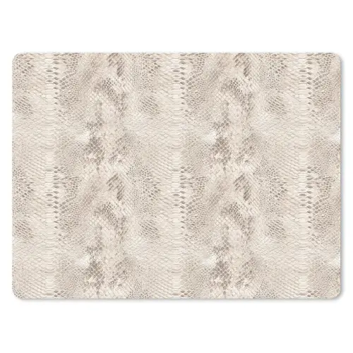 Slang - Patroon - Beige muismat rubber klein 262 -3d