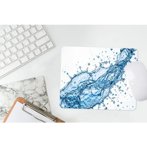 Spash - Water - Blauw muismat rubber klein -witbureau