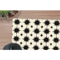 Stervormen - Geometrisch - Zwart muismat rubber klein 262 -closeup