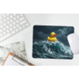 Storm - Badeend - Golven muismat rubber klein -witbureau
