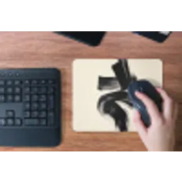 Strepen - Zwart - Abstract muismat rubber klein -toetsenbord