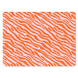 Strepen - Dynamisch - Oranje muismat rubber klein 262 -3d