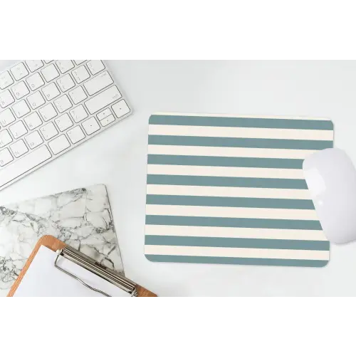 Strepen - Modern - Blauw muismat rubber klein 262 -witbureau
