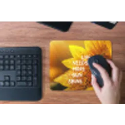Zonnebloem - Close up - Geel - Quote muismat rubber klein -toetsenbord
