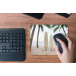 Surfboard - Palmbomen - Kleurrijk muismat rubber klein -toetsenbord