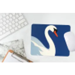 Zwaan - Wit - Snavel - Illustratie muismat rubber klein -witbureau
