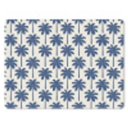 Symmetrisch - Palm - Blauw muismat rubber klein 262 -3d