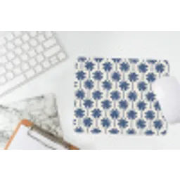 Symmetrisch - Palm - Blauw muismat rubber klein 262 -witbureau