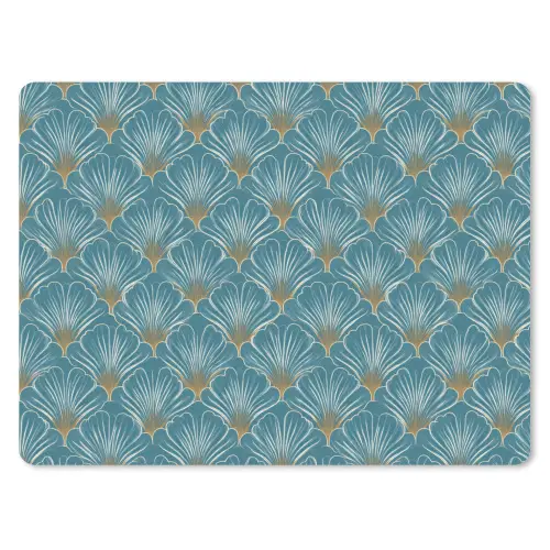 Symmetrisch - Patroon - Blauw muismat rubber klein 262 -3d