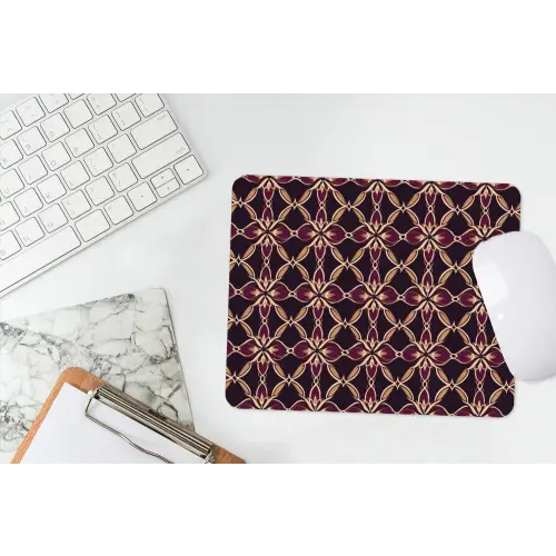 Symmetrisch - Tegel - Burgundy muismat rubber klein 262 -witbureau