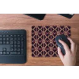 Symmetrisch - Tegel - Burgundy muismat rubber klein 262 -toetsenbord
