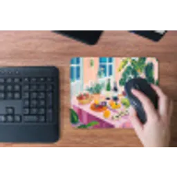 Tafel - Wijn - Fruit muismat rubber klein -toetsenbord