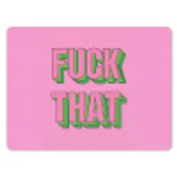 Tekst - Bold - Roze muismat rubber klein -3d